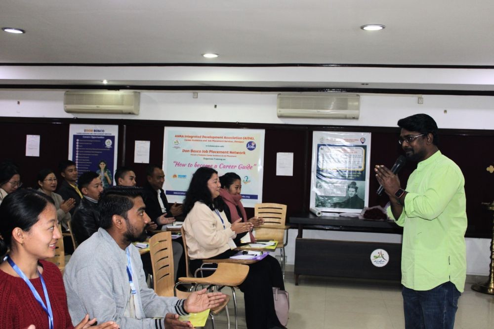 Career guidance training programme held under the leadership of Rev Fr Dr Roy George SDB, Executive Director, AIDA Dimapur.